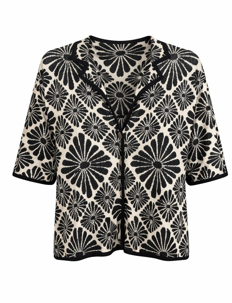 Monochrome Bloom Lounge Set