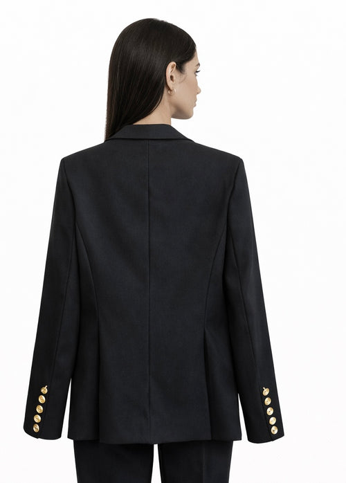Blazer Black & Gold Buttons
