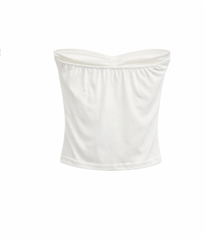 White Starfish Slim-Fit Tube Top