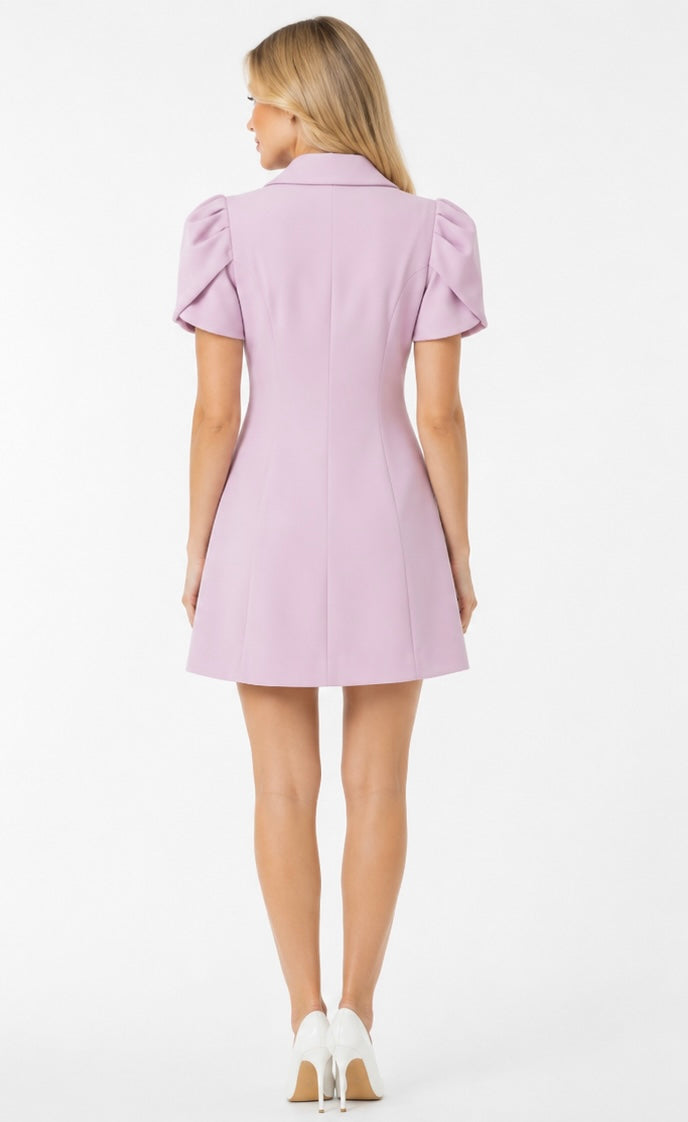 Candy Blazer Dress ( Pistache , Blue , Pink , Lila , White , black )