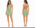 Sparkle Open Back Mini Dress ( Sahr  , nude )