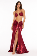 Burgundy Starfish Beach Set