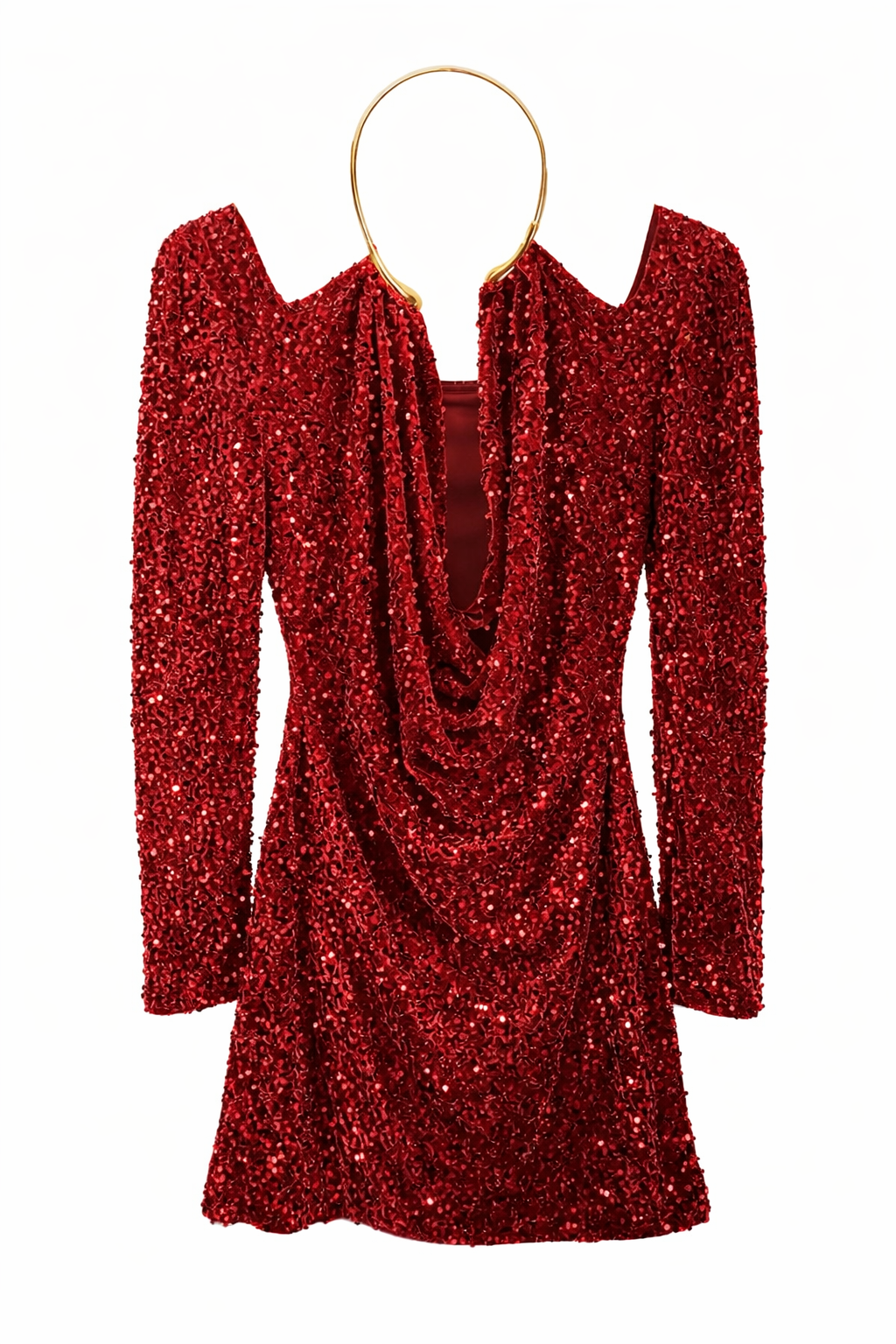Ruby Glow Signature Sequin Dress