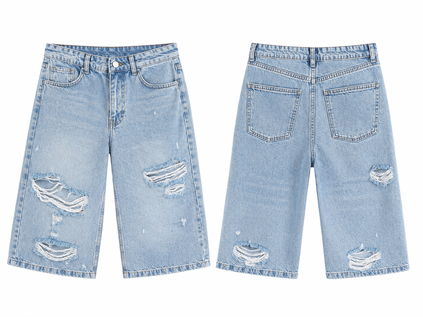 Bermuda Jeans Shorts ( grey , blue )