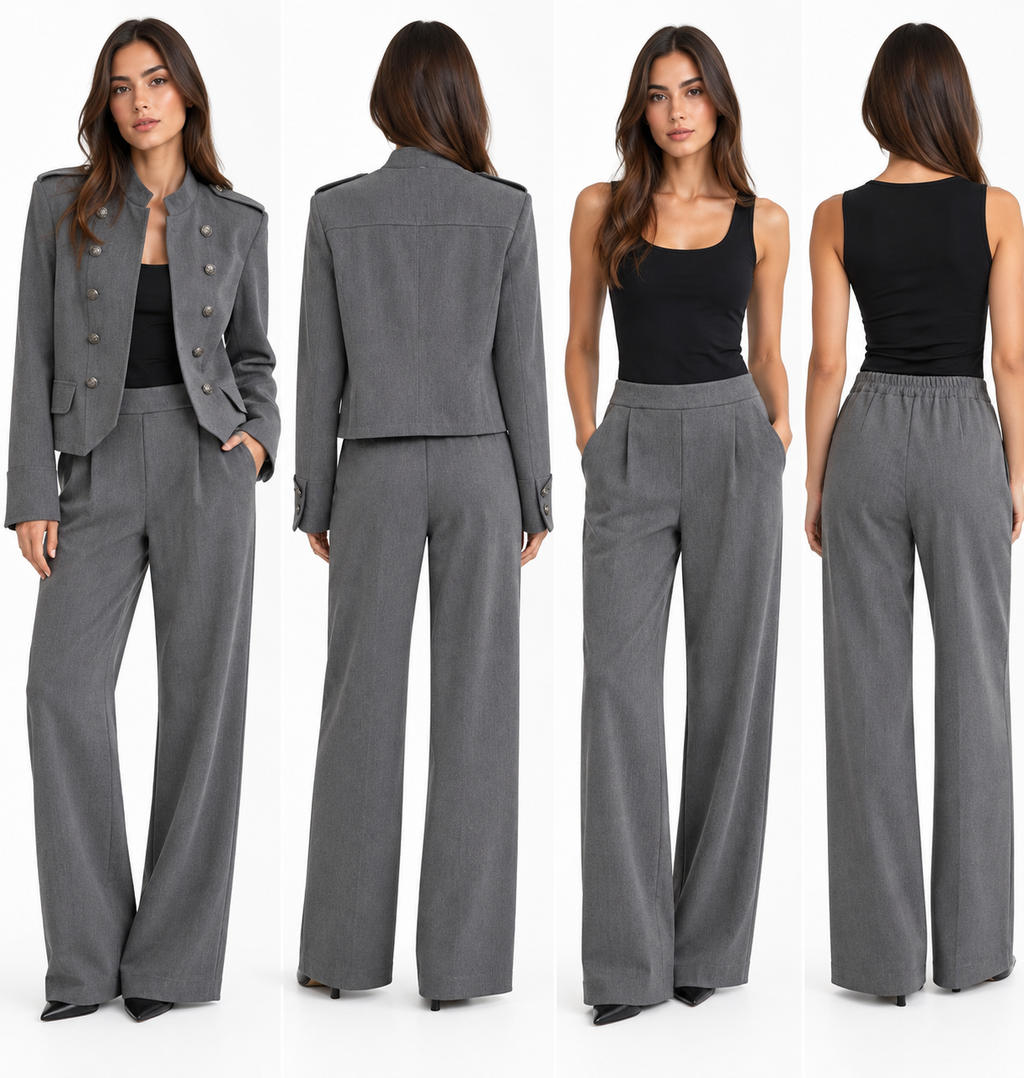 Napoleon Tailored Set ( Grey , Burgundy , Brown )