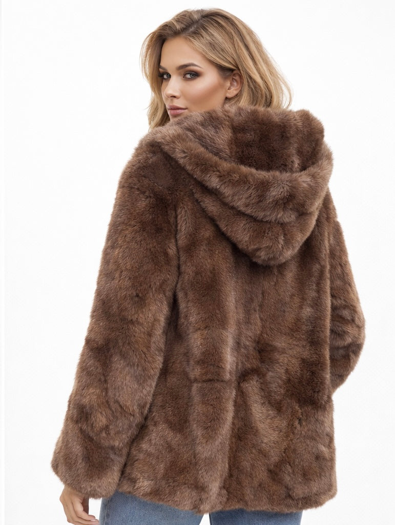 Eco Lux Fur Swarovski Brown
