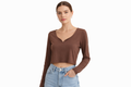 Soft Long-Sleeve Cropped Top