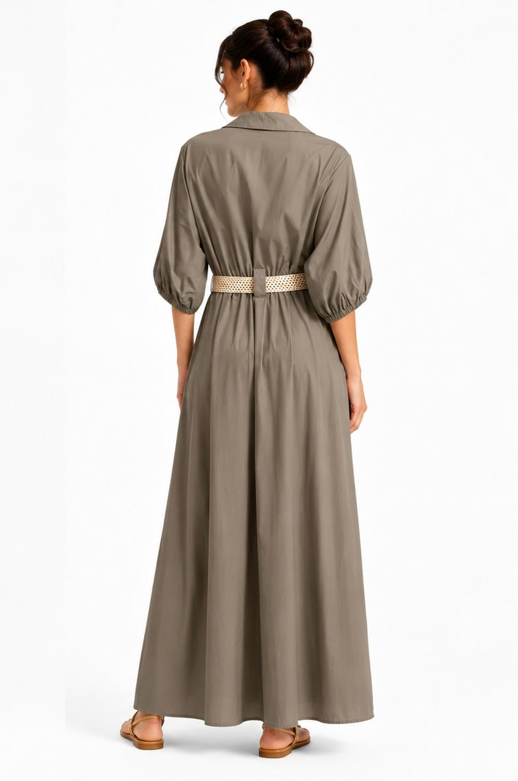 Mocca  Breeze Maxi Shirt Dress
