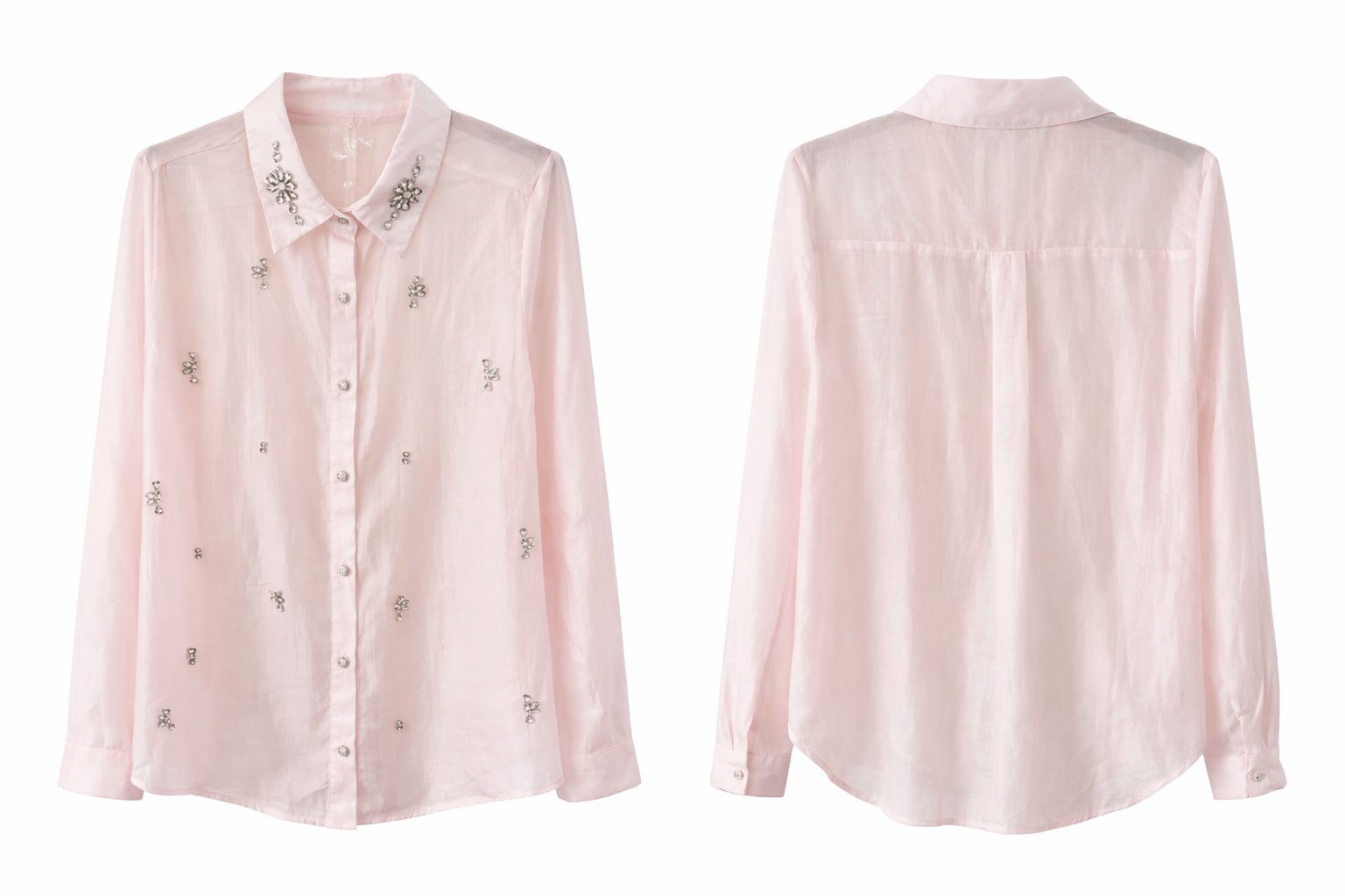 Blush Crystal Blouse