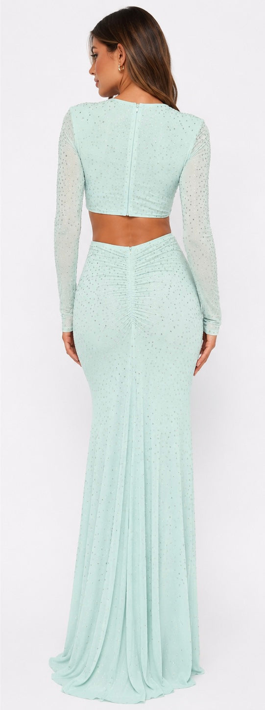 Crystal Two-Piece Set ( Mint , White )