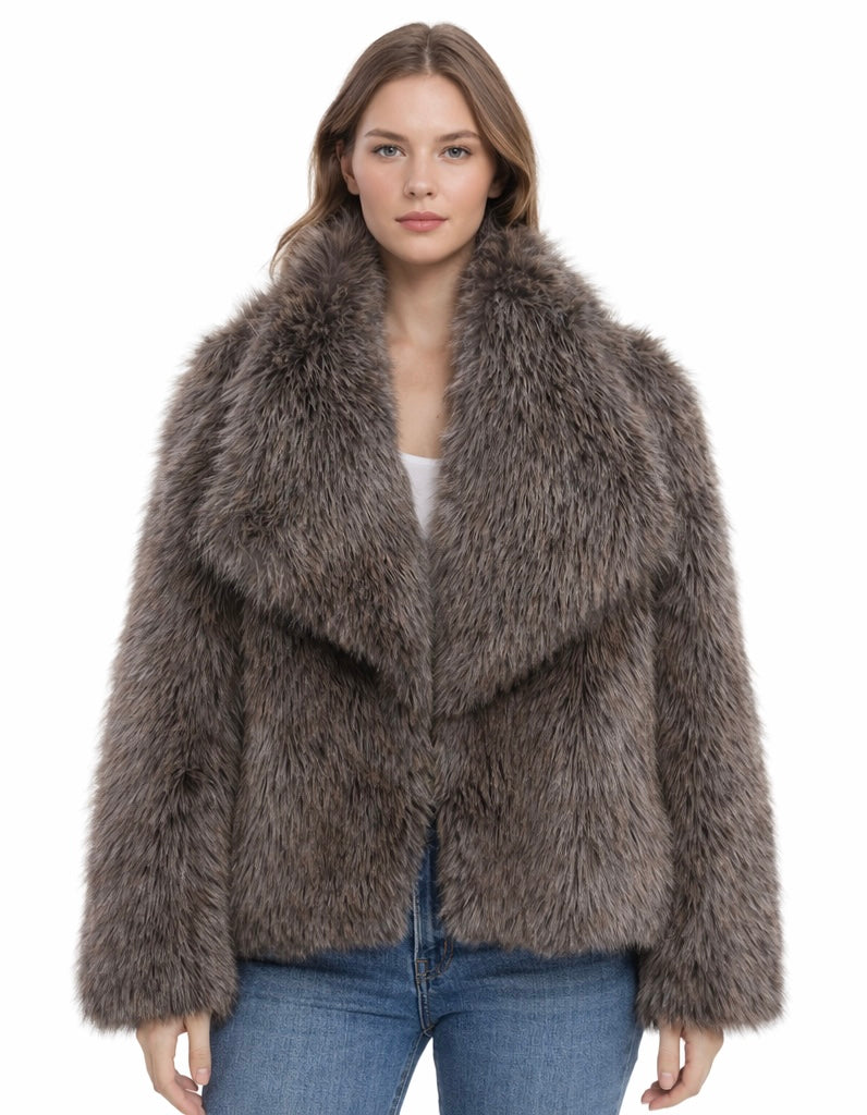 Luxury Faux Fur Jacket