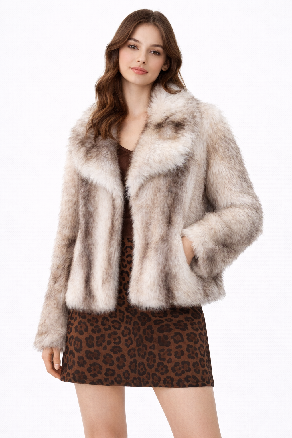Luxury Faux Fur Statement Jacket