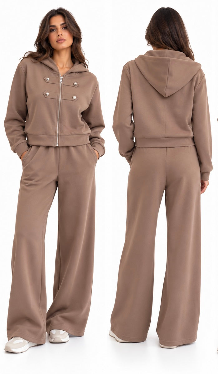 Napoleon Jogging Set ( Brown , Black )