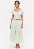 Rosalie Lace Skirt Set  ( Mint , White , Black , Powder Pink )