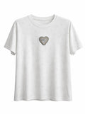 Heart Patch Sparkle Tee