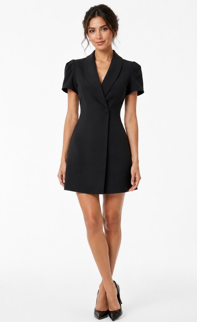 Candy Blazer Dress ( Pistache , Blue , Pink , Lila , White , black )