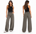 Olive Green Denim Pants