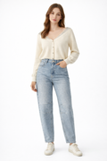 High-Waisted relaxed Fit denim Jeans