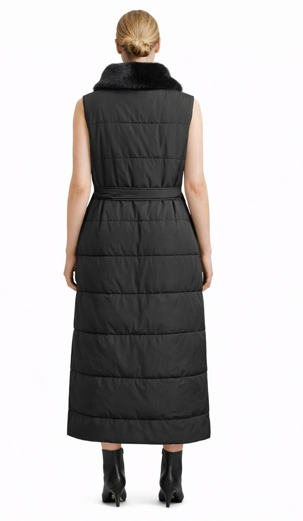 Winter Quilted Sleeveless Coat