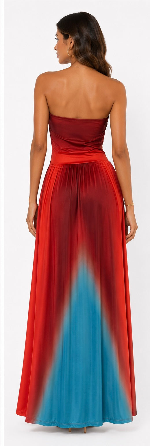 Sunset Flame Maxi Dress