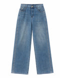 Vintage-Inspired High Rise Straight Jeans