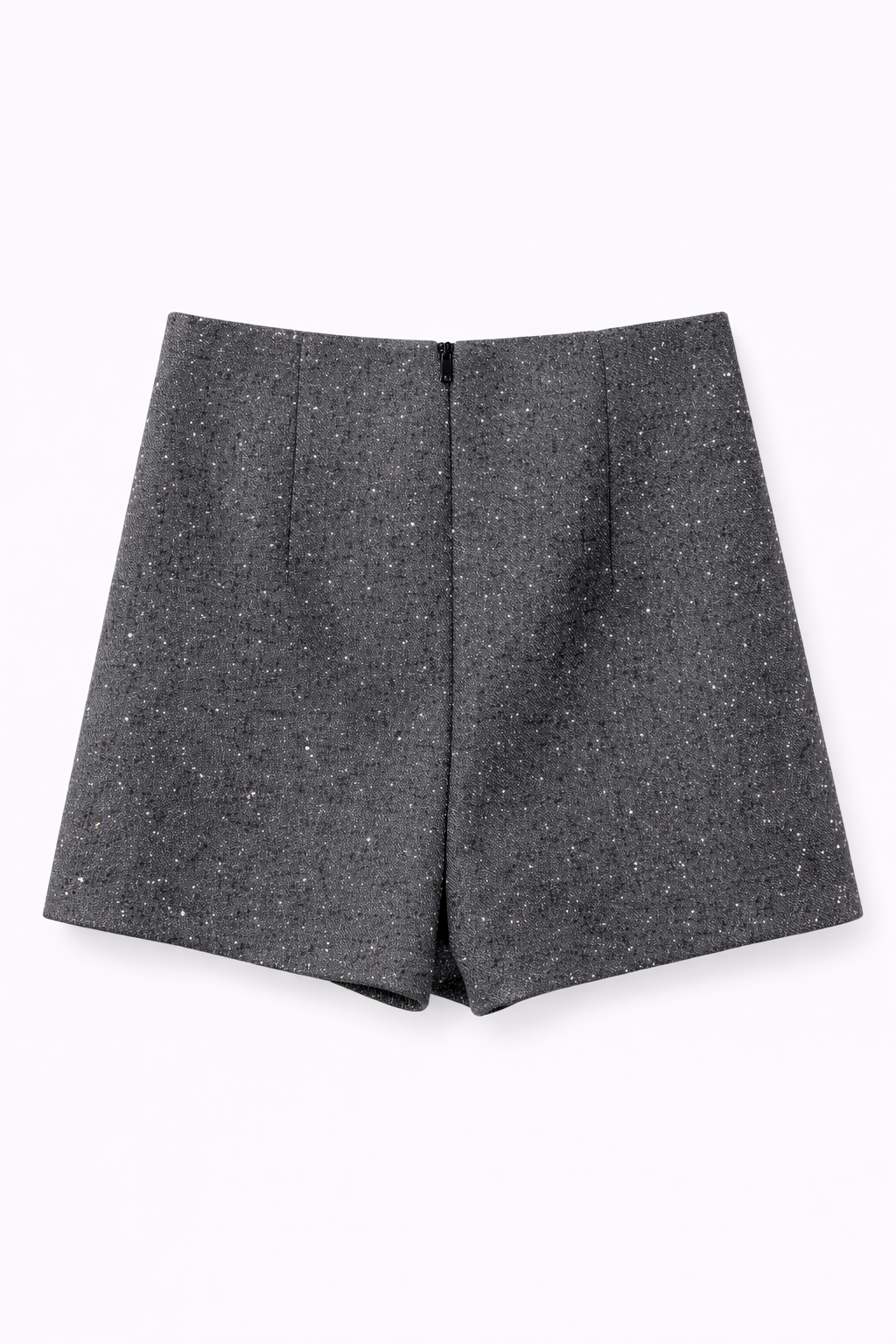 The Brooch Wrap Tweed Skort Grey