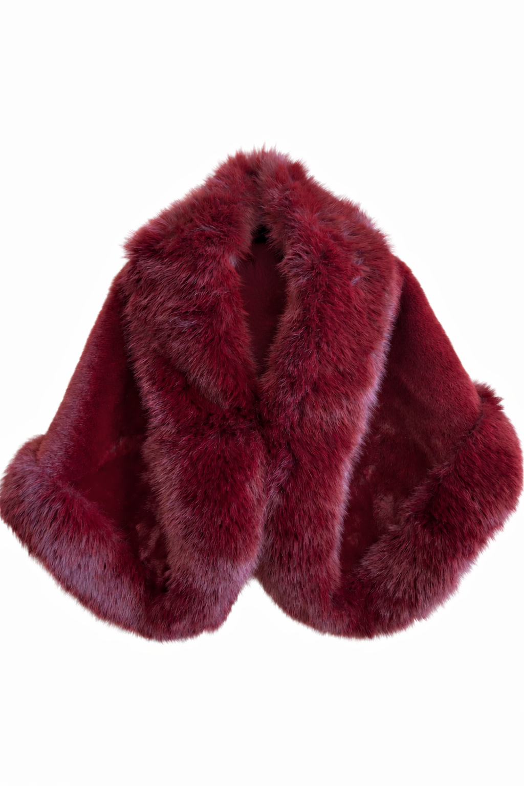 Eco Fur Cap Burgundy