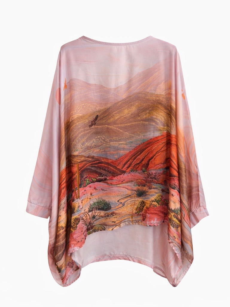 Matching Printed Silk Set