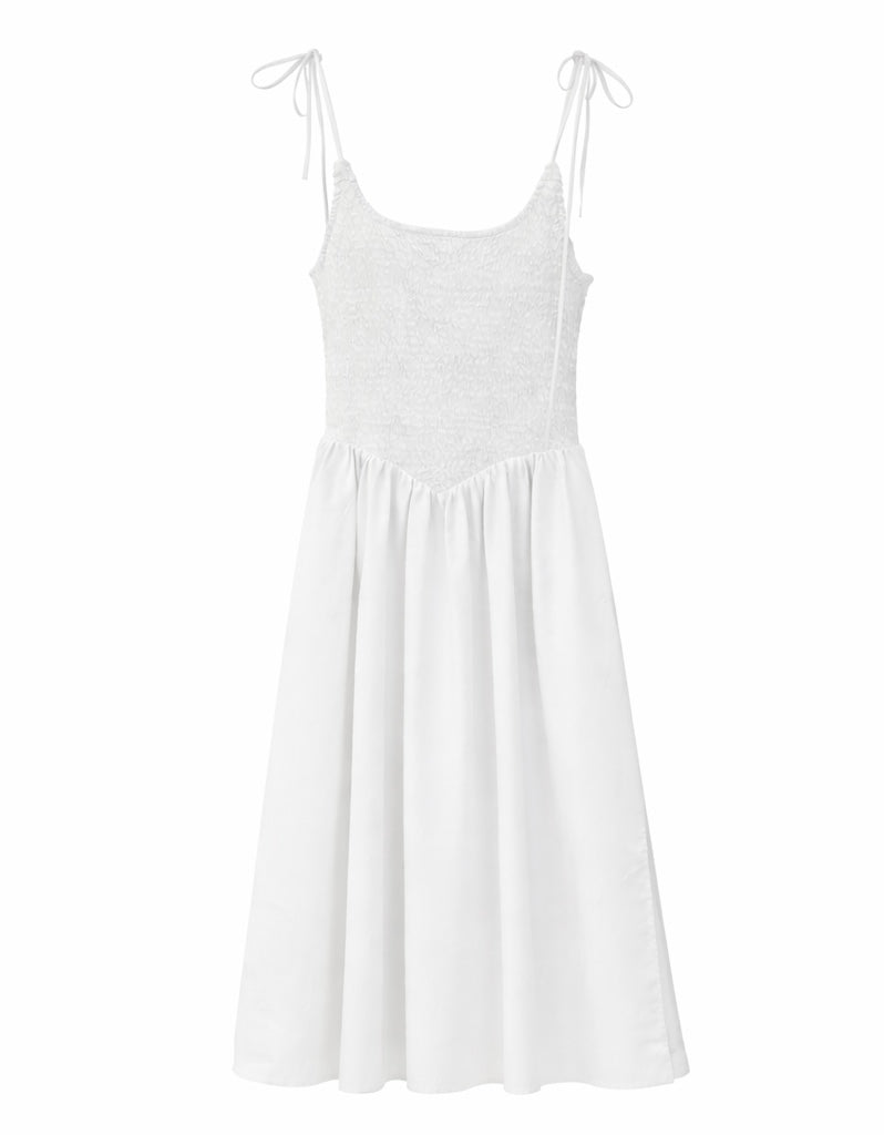 Candy  Essential Tie-Strap Midi Dress