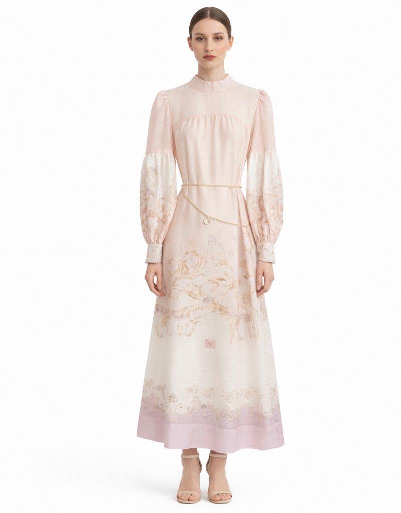 Statement Dress Silk Linen