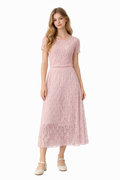 Blush Lace Elegance Set