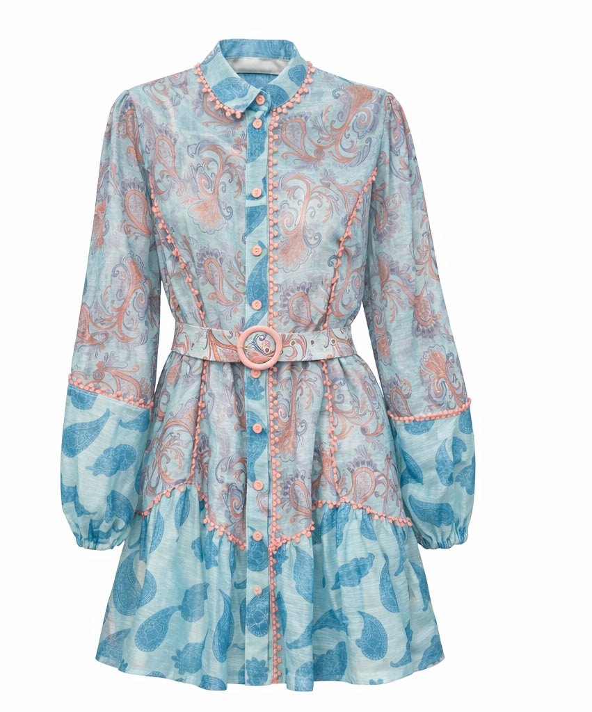 Dress Silk linen Floral