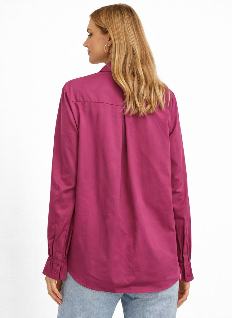 Violet Chemise With Swarovski Colar