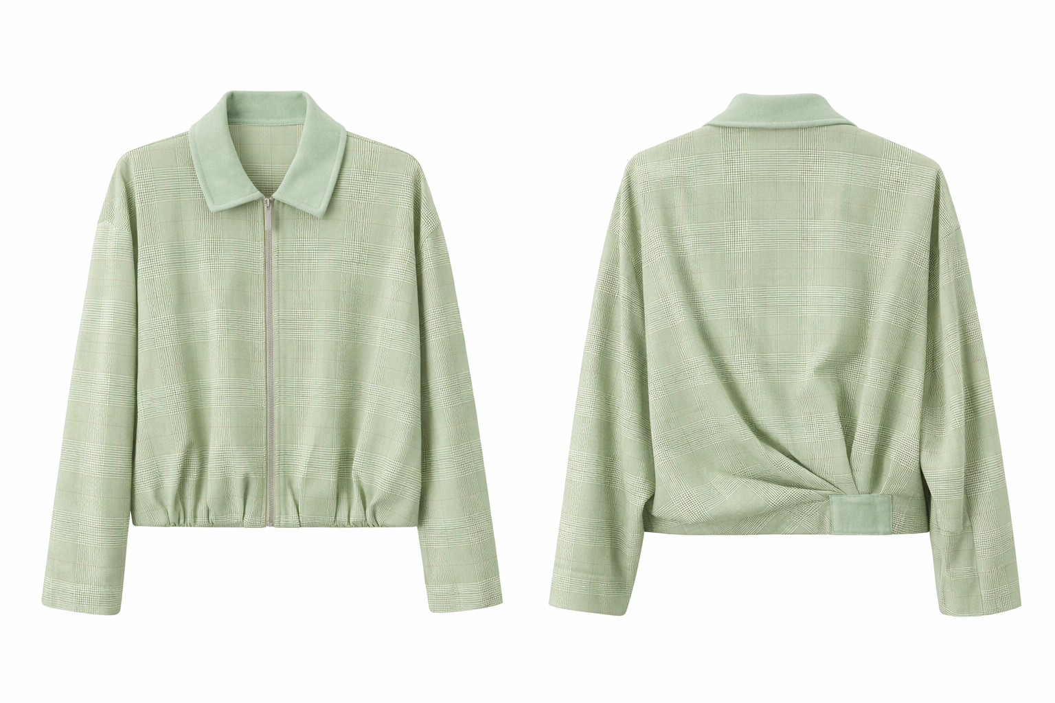Sage Zip Jacket & Tailored Pant Set