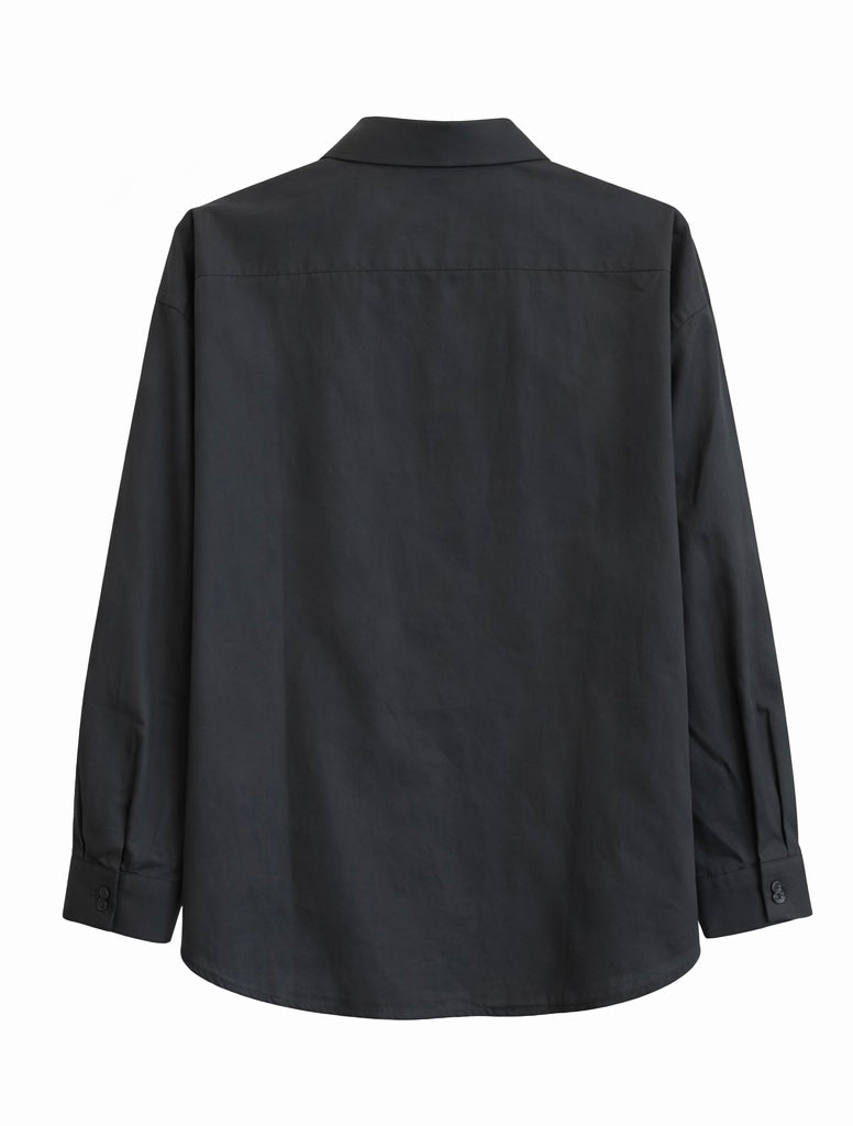 Button-Up Shirt with Gold Buttons