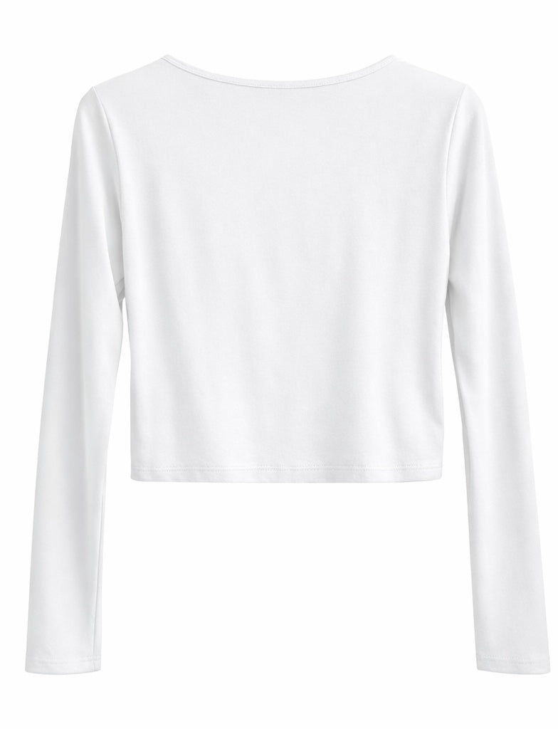 Soft Long-Sleeve Cropped Top