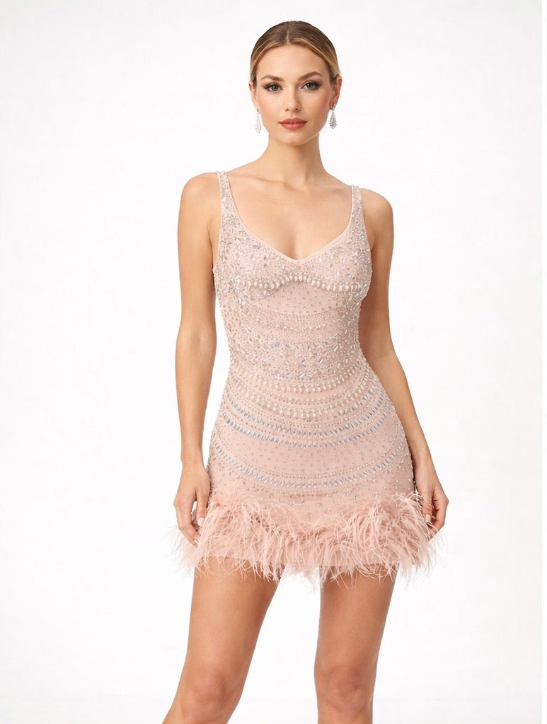 Featherlight Sparkle Bodycon