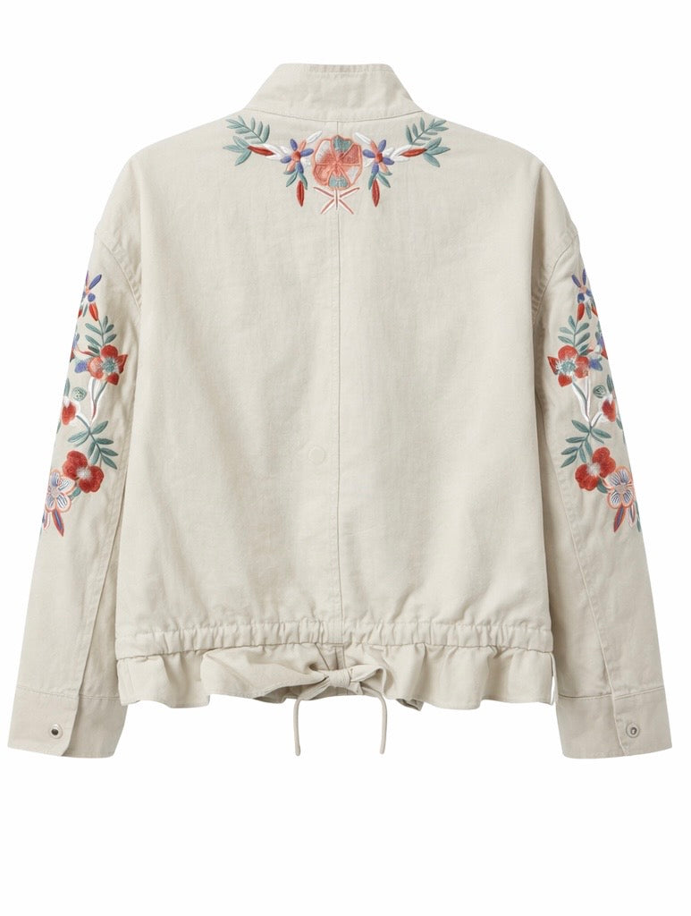 Jacket Embroidered Beige