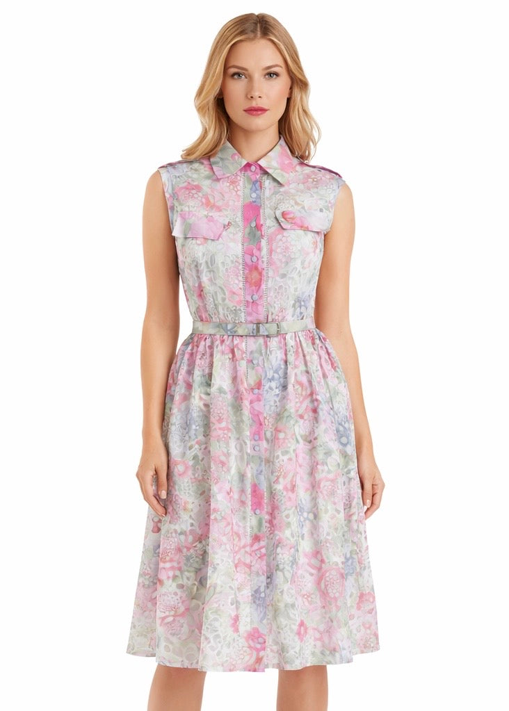 Romantic Floral Print Dress