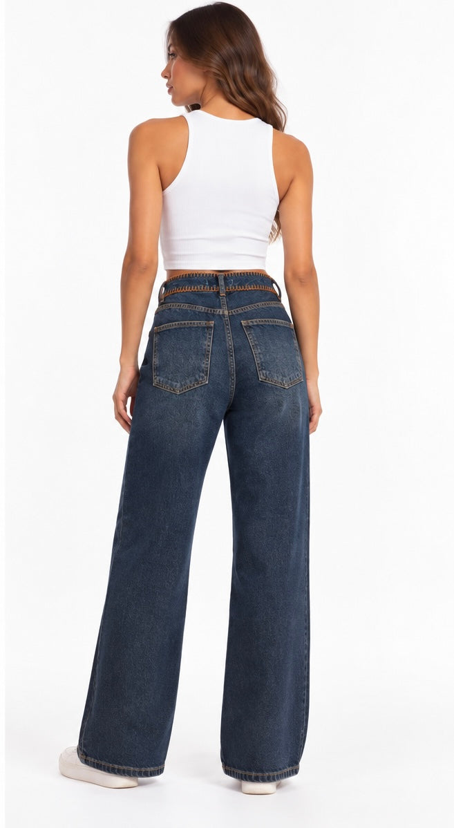 Layered Waist Denim