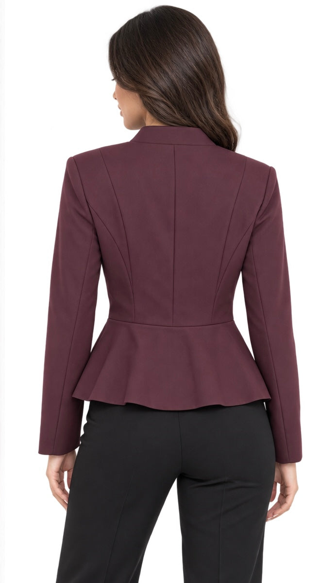 The Royal Tailored Jacket ( Burgundy , Brown )