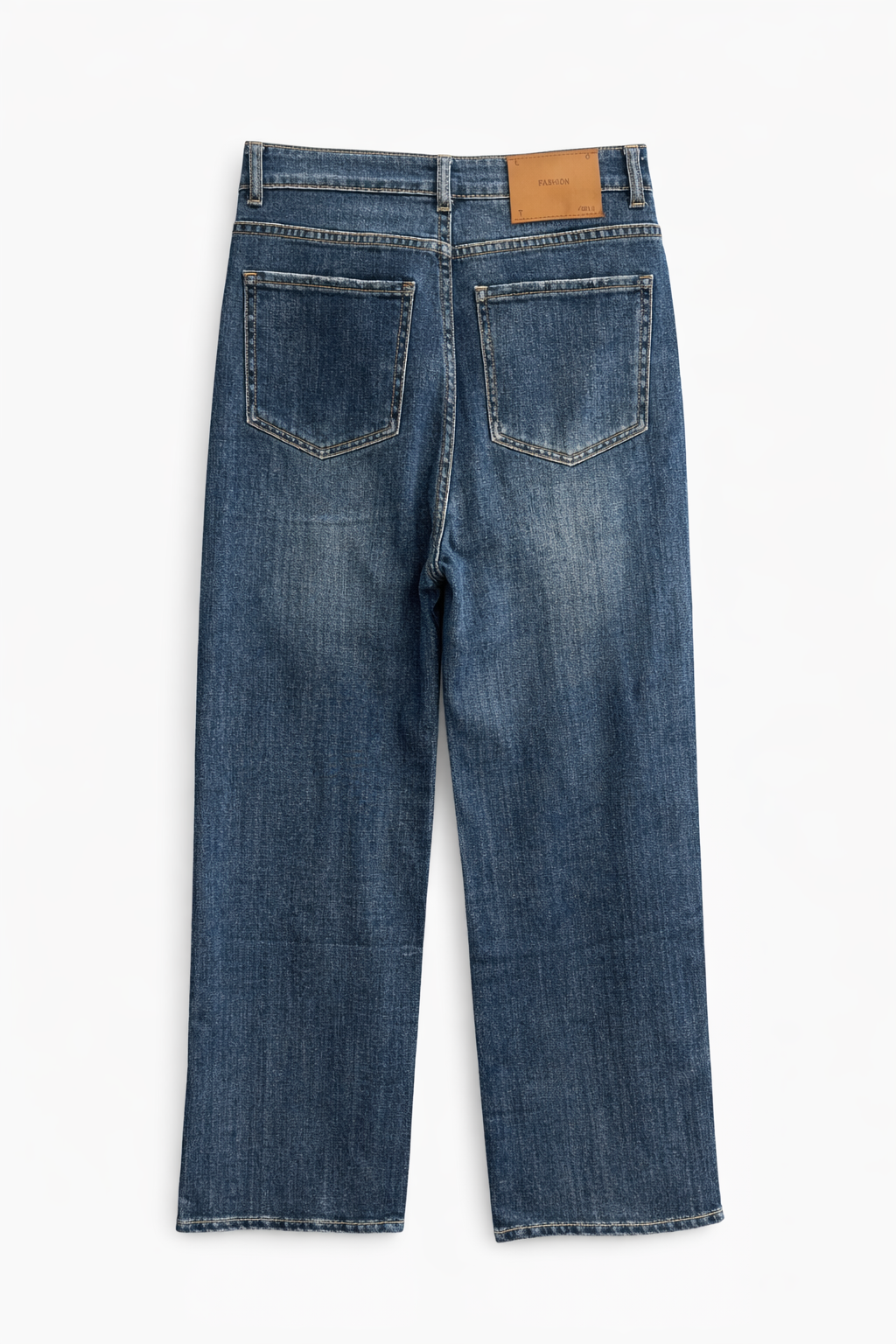Classic Blue Straight-Leg Jeans