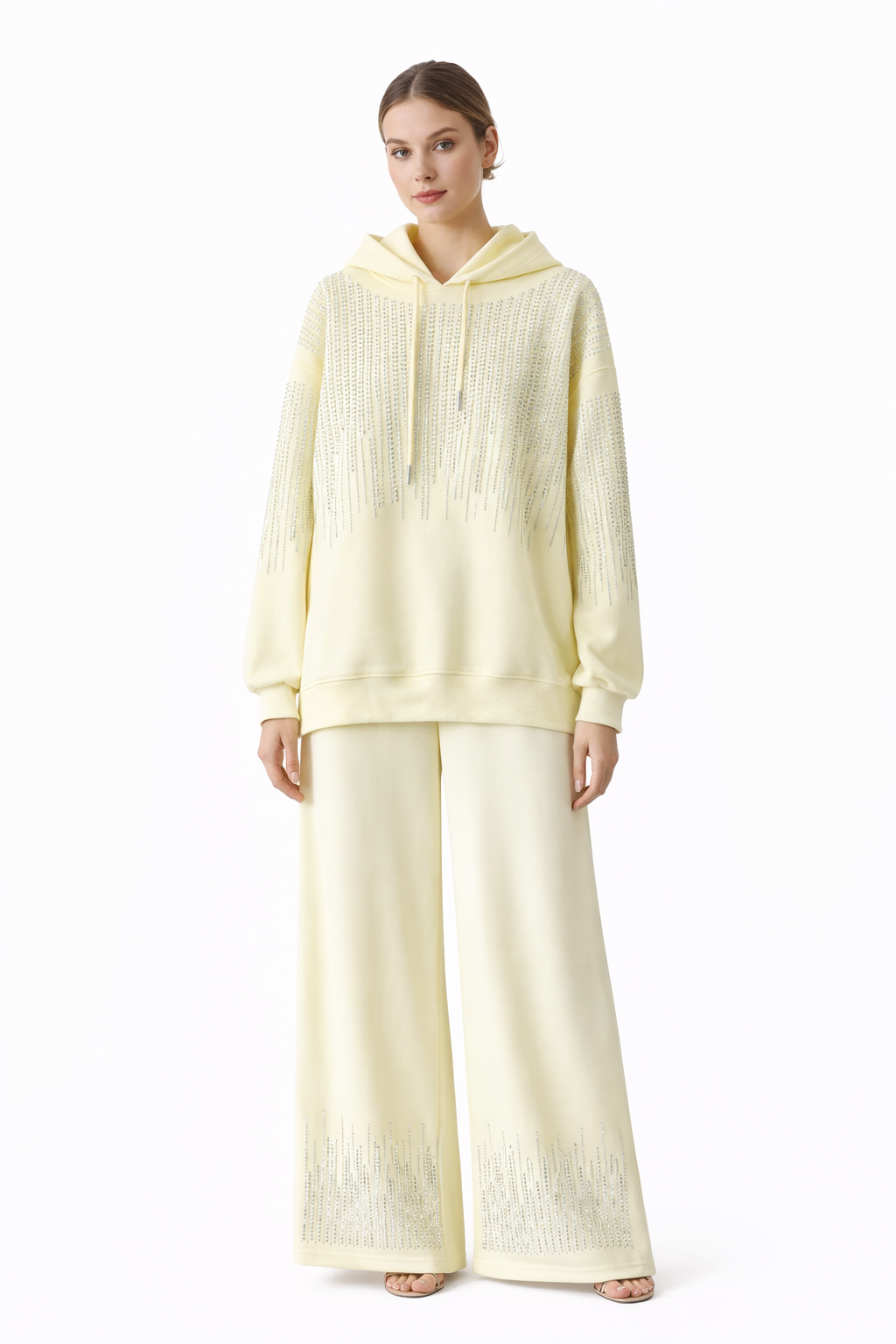 Joggers Set lemon , Sky blue , White