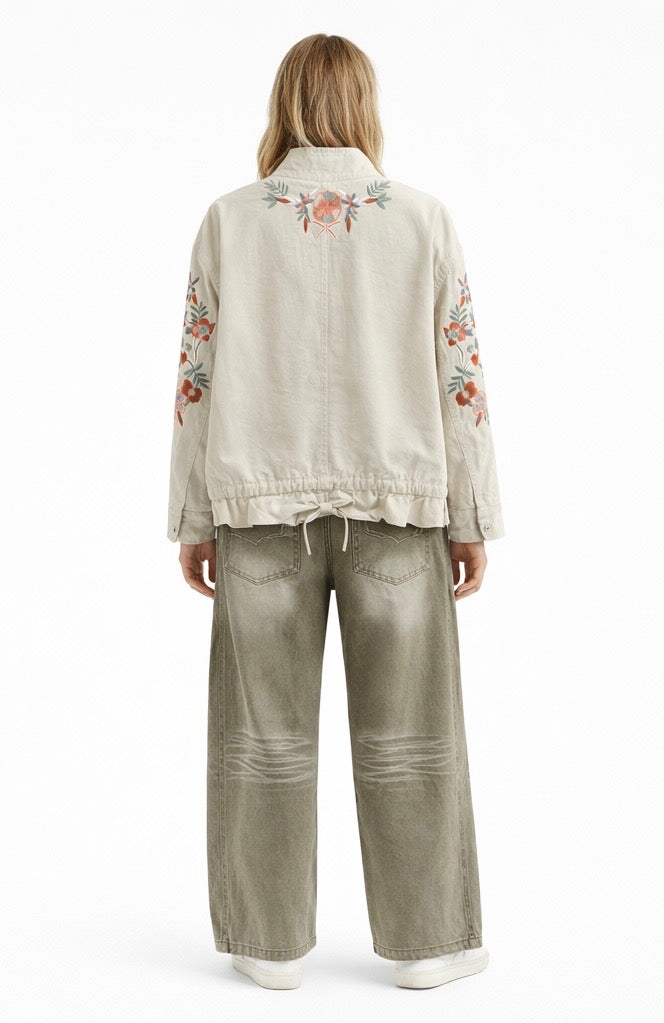 Jacket Embroidered Beige