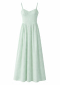Summer White Eyelet Maxi Sundress - Pistachio , White