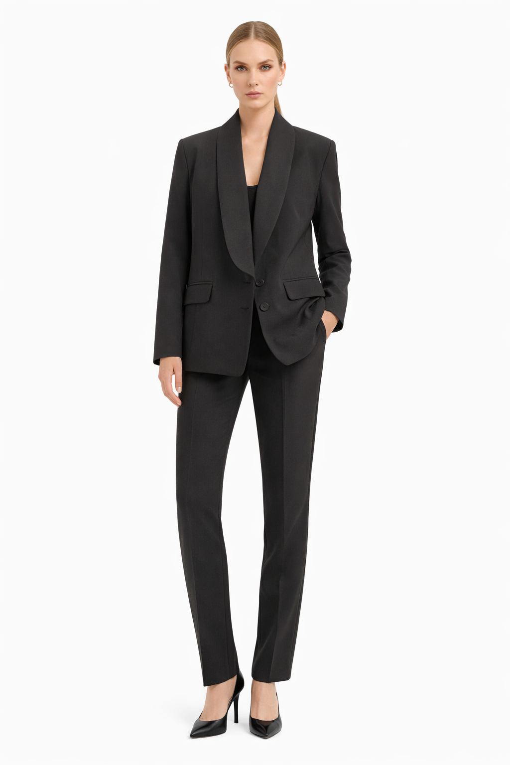 Classic Charcoal Blazer & Trouser Set