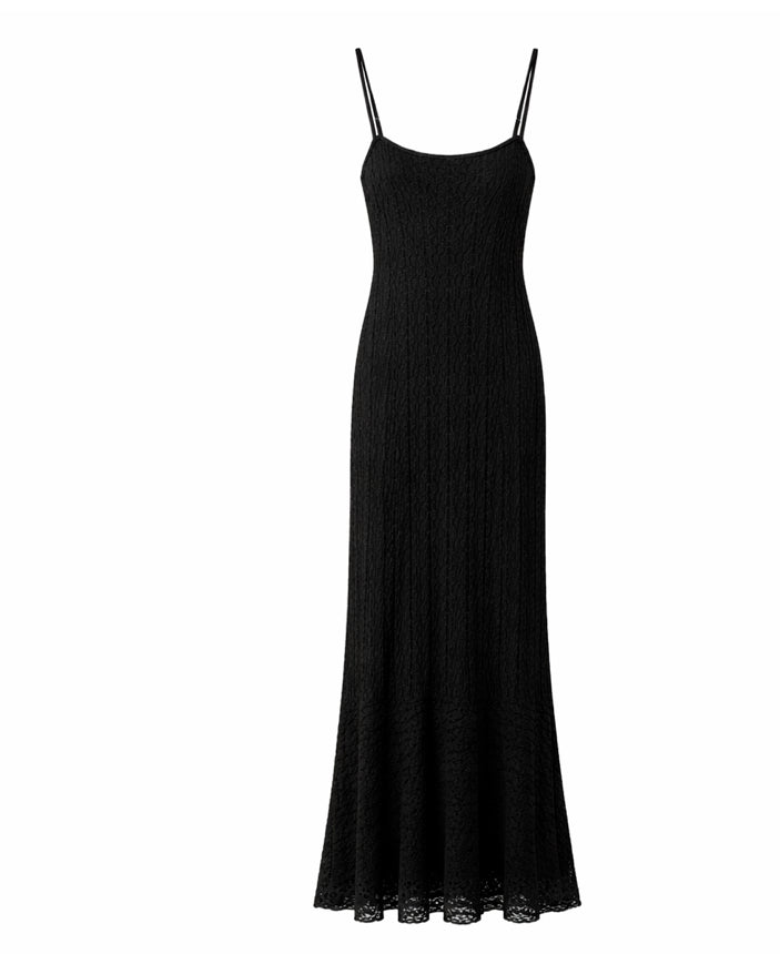 Classic  Lace Slip Maxi Dress