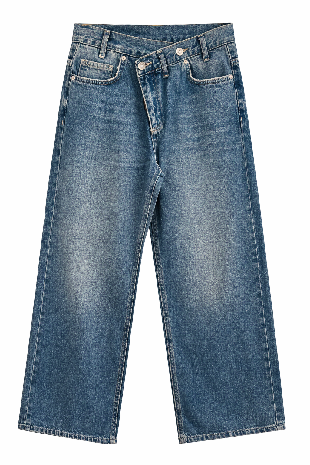 Women’s Wide Leg Blue Denim Jeans