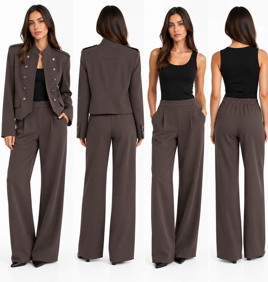 Napoleon Tailored Set ( Grey , Burgundy , Brown )