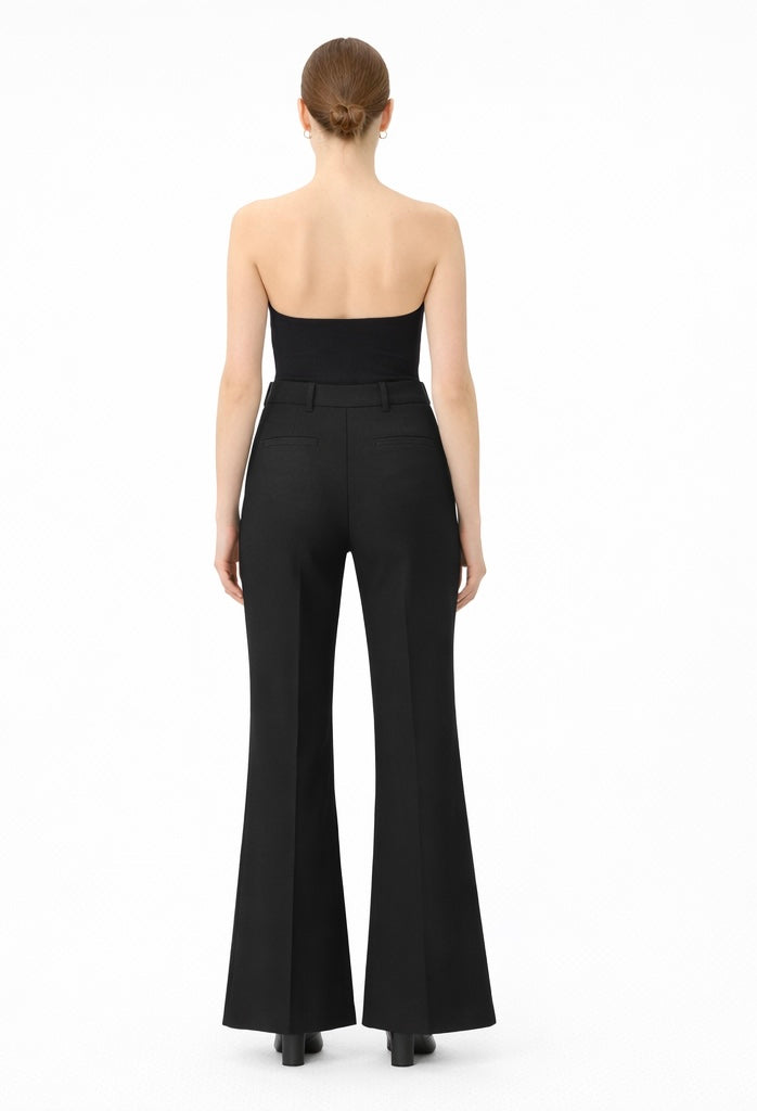 High-Waisted Tailored Trousers